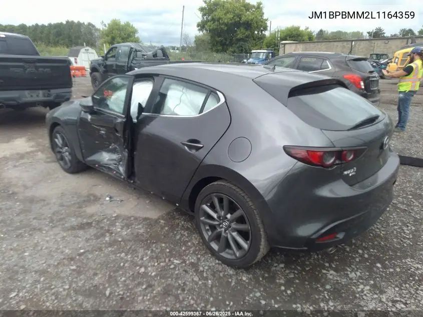 2020 Mazda Mazda3 Hatchback Preferred Package VIN: JM1BPBMM2L1164359 Lot: 42599367