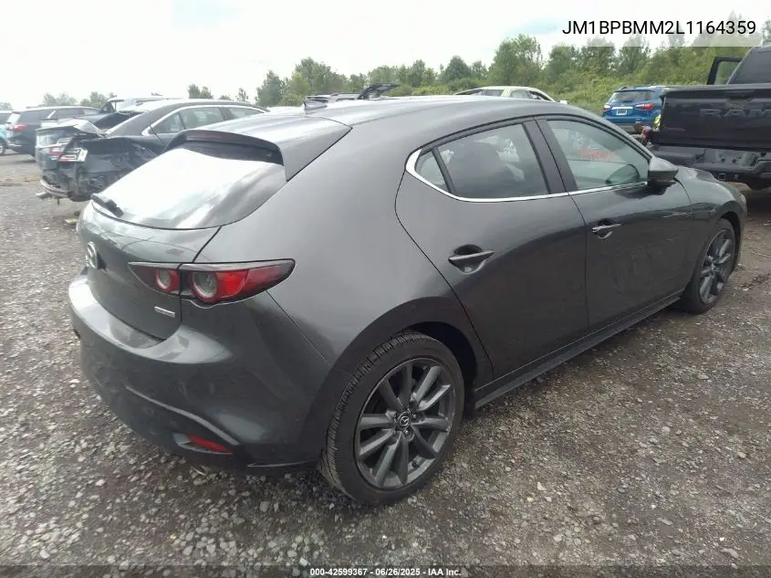 2020 Mazda Mazda3 Hatchback Preferred Package VIN: JM1BPBMM2L1164359 Lot: 42599367