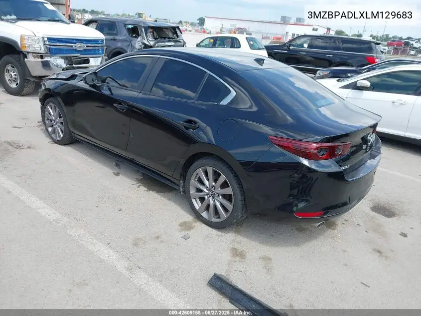 2020 Mazda Mazda3 Preferred Package VIN: 3MZBPADLXLM129683 Lot: 42609155
