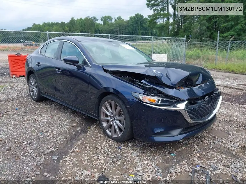 2020 Mazda Mazda3 Select Package VIN: 3MZBPBCM1LM130172 Lot: 42614491
