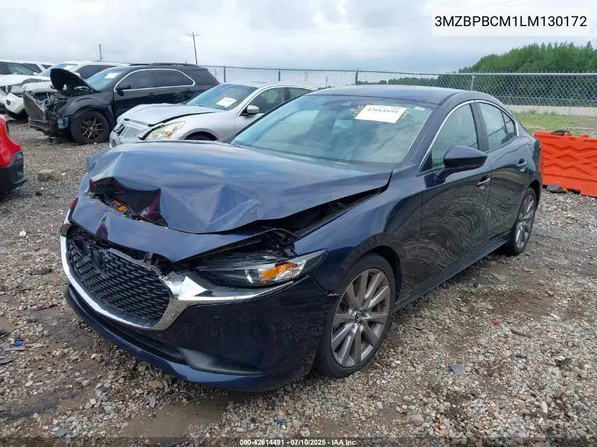 2020 Mazda Mazda3 Select Package VIN: 3MZBPBCM1LM130172 Lot: 42614491