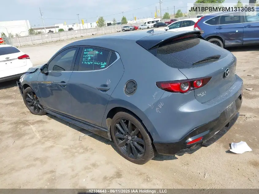 2021 Mazda Mazda3 Gt W/Turbo VIN: JM1BPBMY8M1313085 Lot: 12336643