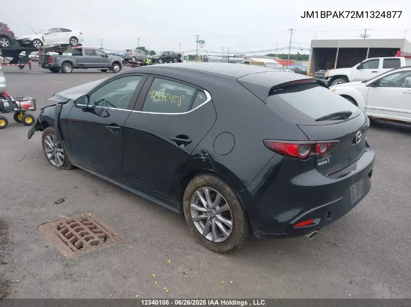 2021 Mazda Mazda3 Gx VIN: JM1BPAK72M1324877 Lot: 12340108