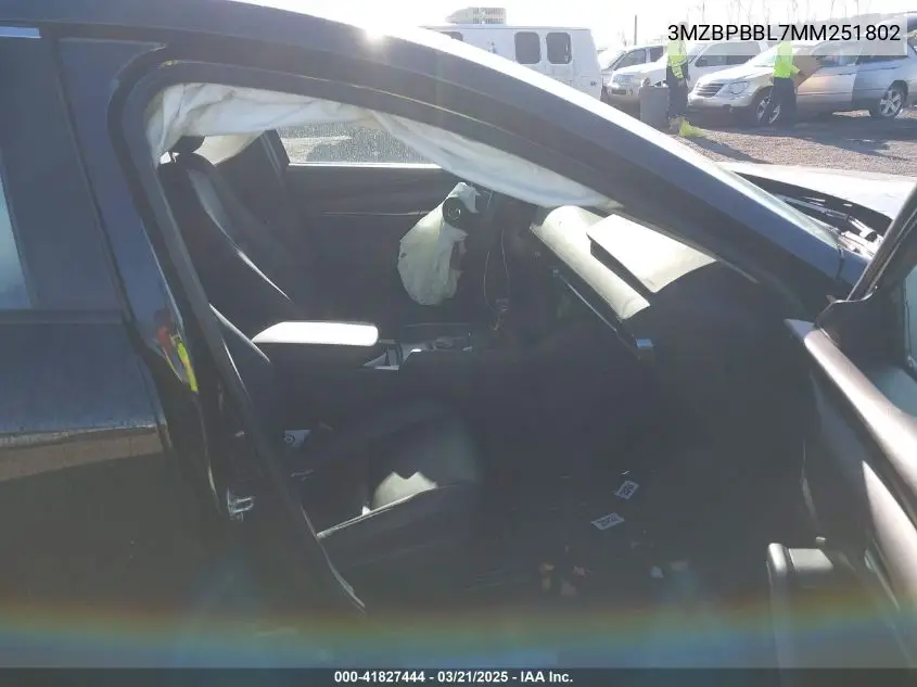 2021 Mazda Mazda3 Select VIN: 3MZBPBBL7MM251802 Lot: 41827444