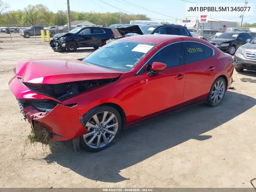 2021 Mazda Mazda3 Select VIN: JM1BPBBL5M1345077 Lot: 42221122