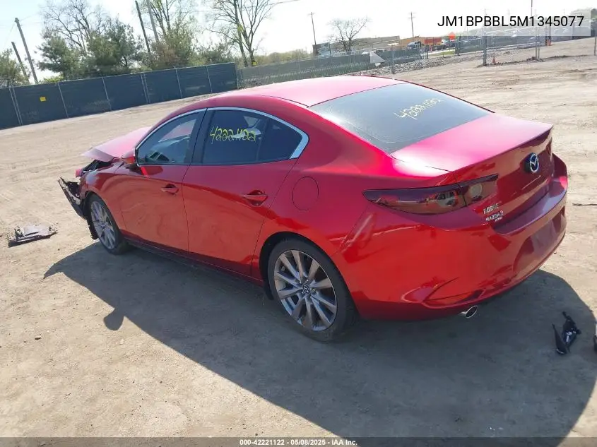 2021 Mazda Mazda3 Select VIN: JM1BPBBL5M1345077 Lot: 42221122