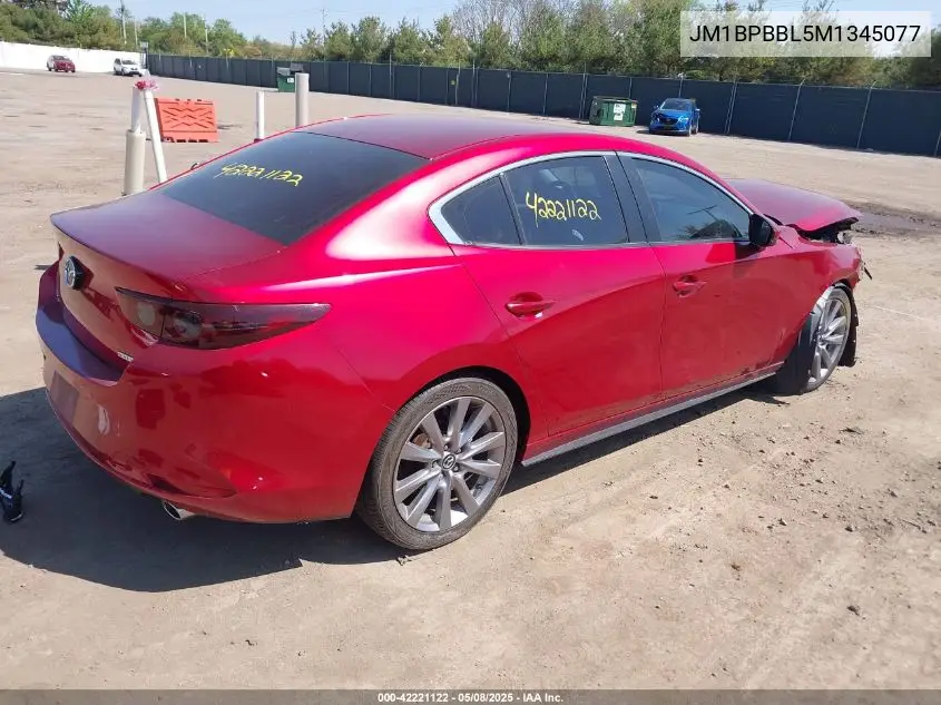 2021 Mazda Mazda3 Select VIN: JM1BPBBL5M1345077 Lot: 42221122