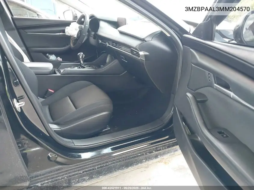 2021 Mazda Mazda3 2.5 S VIN: 3MZBPAAL3MM204570 Lot: 42521911