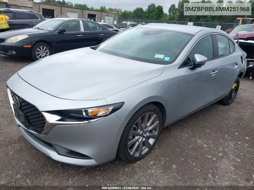 2021 Mazda Mazda3 Select VIN: 3MZBPBBL8MM251968 Lot: 42586031