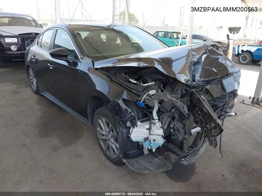 2021 Mazda Mazda3 2.5 S VIN: 3MZBPAAL8MM200563 Lot: 42586718