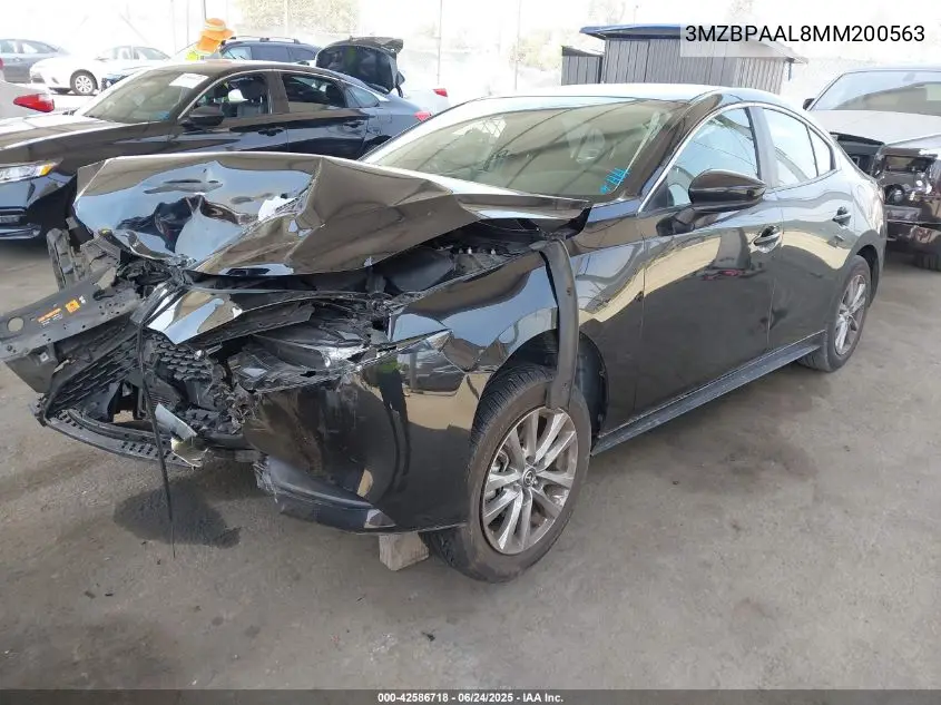 2021 Mazda Mazda3 2.5 S VIN: 3MZBPAAL8MM200563 Lot: 42586718