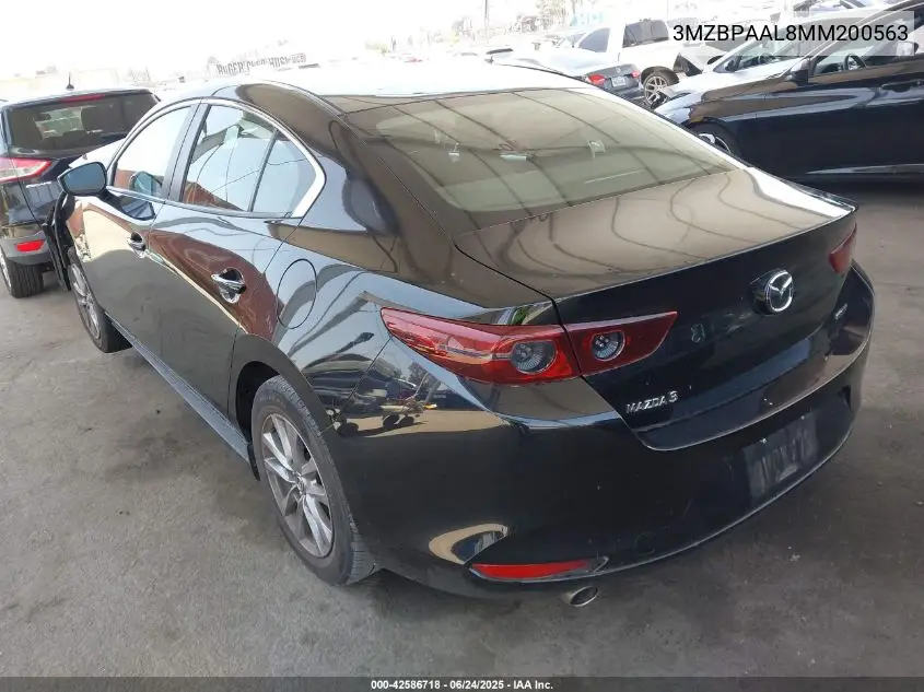 2021 Mazda Mazda3 2.5 S VIN: 3MZBPAAL8MM200563 Lot: 42586718