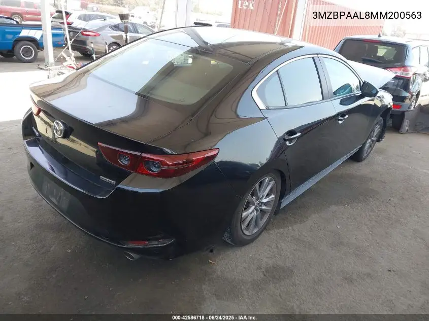 2021 Mazda Mazda3 2.5 S VIN: 3MZBPAAL8MM200563 Lot: 42586718