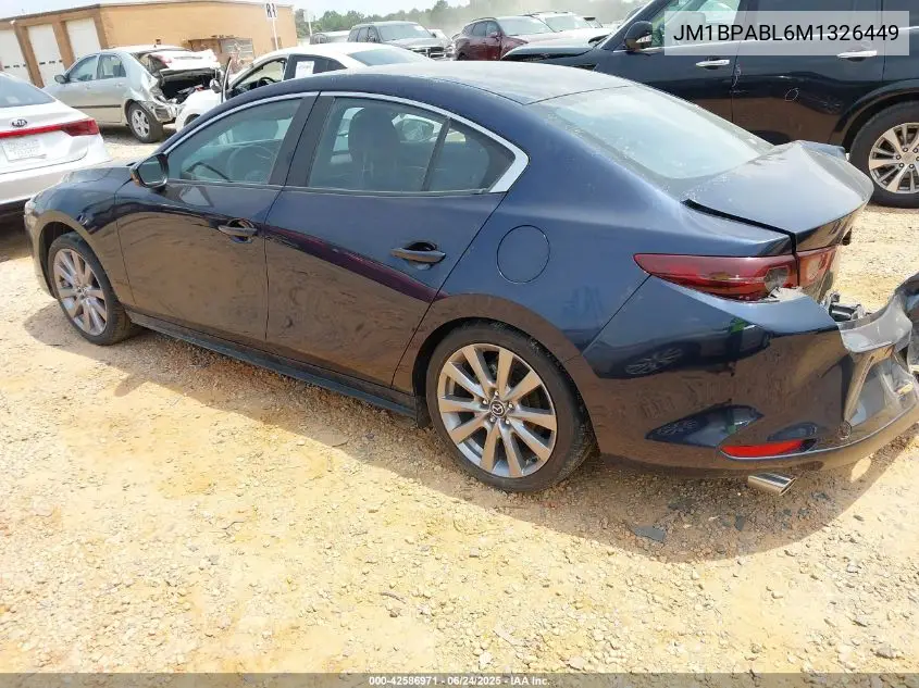 2021 Mazda Mazda3 Select VIN: JM1BPABL6M1326449 Lot: 42586971