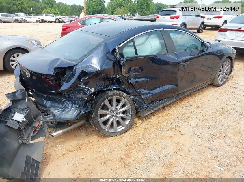 2021 Mazda Mazda3 Select VIN: JM1BPABL6M1326449 Lot: 42586971