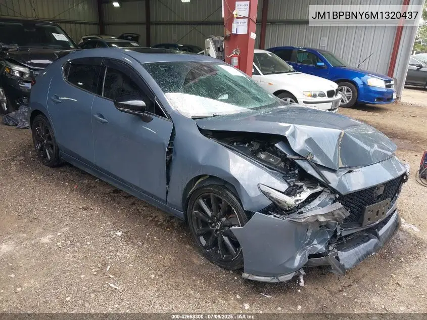 2021 Mazda Mazda3 Hatchback 2.5 Turbo Premium Plus VIN: JM1BPBNY6M1320437 Lot: 42668300
