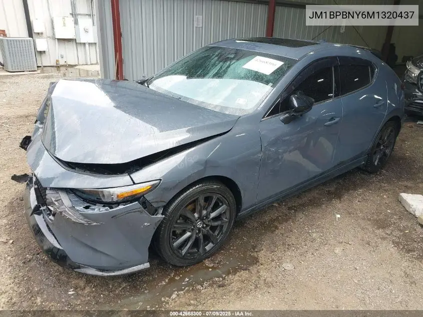 2021 Mazda Mazda3 Hatchback 2.5 Turbo Premium Plus VIN: JM1BPBNY6M1320437 Lot: 42668300