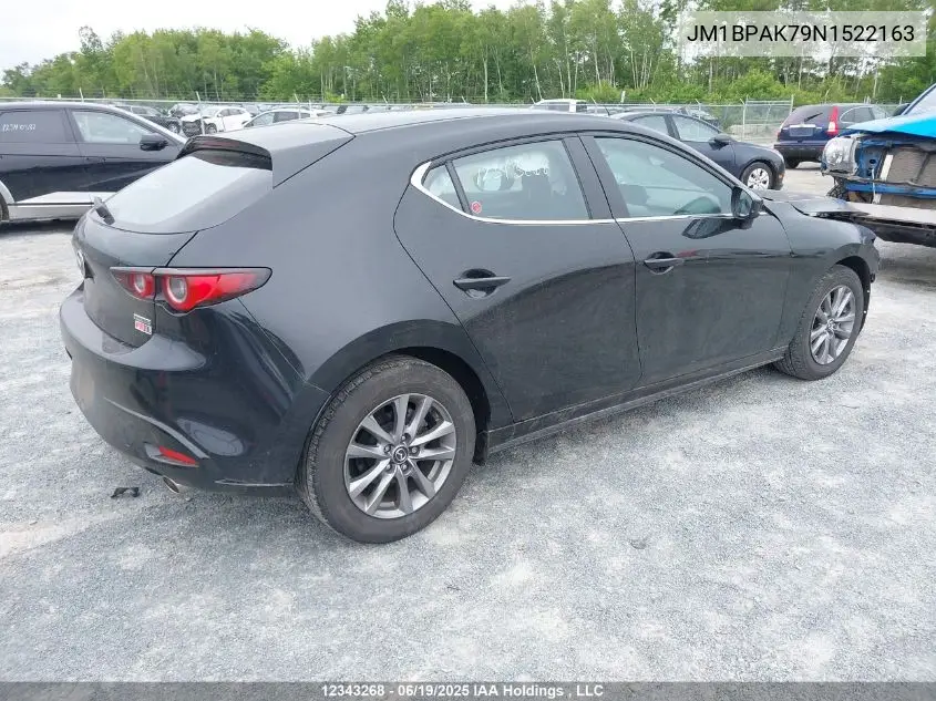 2022 Mazda Mazda3 Gx VIN: JM1BPAK79N1522163 Lot: 12343268