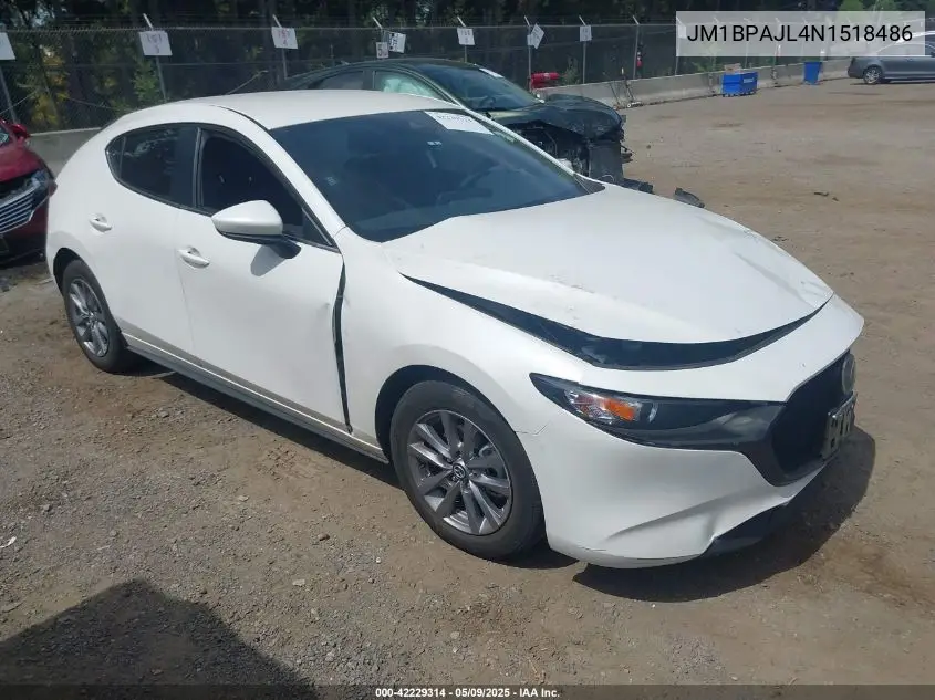 2022 Mazda Mazda3 2.5 S VIN: JM1BPAJL4N1518486 Lot: 42229314