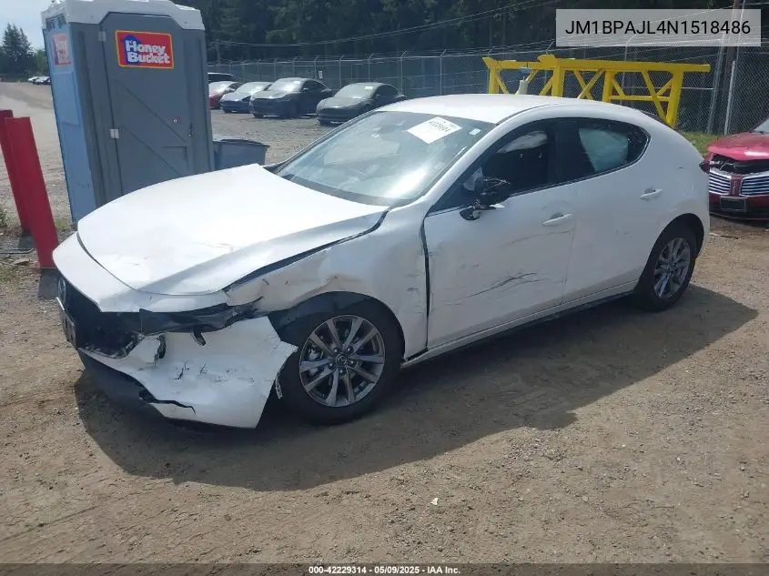 2022 Mazda Mazda3 2.5 S VIN: JM1BPAJL4N1518486 Lot: 42229314