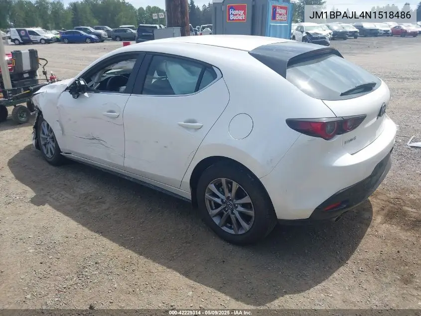 2022 Mazda Mazda3 2.5 S VIN: JM1BPAJL4N1518486 Lot: 42229314