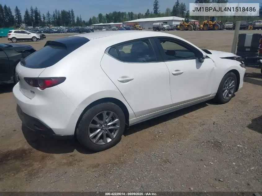 2022 Mazda Mazda3 2.5 S VIN: JM1BPAJL4N1518486 Lot: 42229314