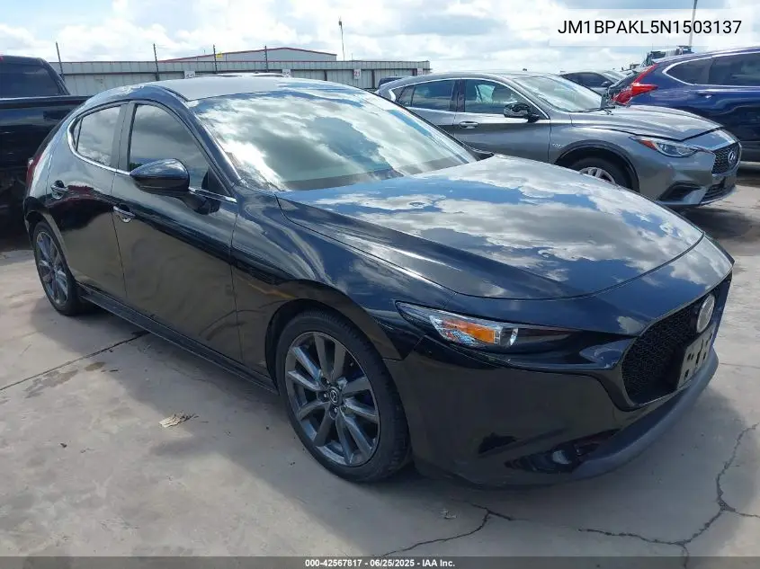 2022 Mazda Mazda3 Select VIN: JM1BPAKL5N1503137 Lot: 42567817