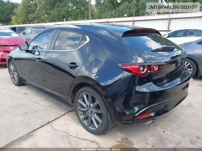 2022 Mazda Mazda3 Select VIN: JM1BPAKL5N1503137 Lot: 42567817