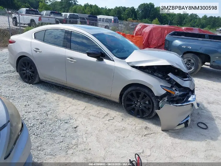 2022 Mazda Mazda3 2.5 Turbo VIN: 3MZBPBAY8NM300598 Lot: 42569553