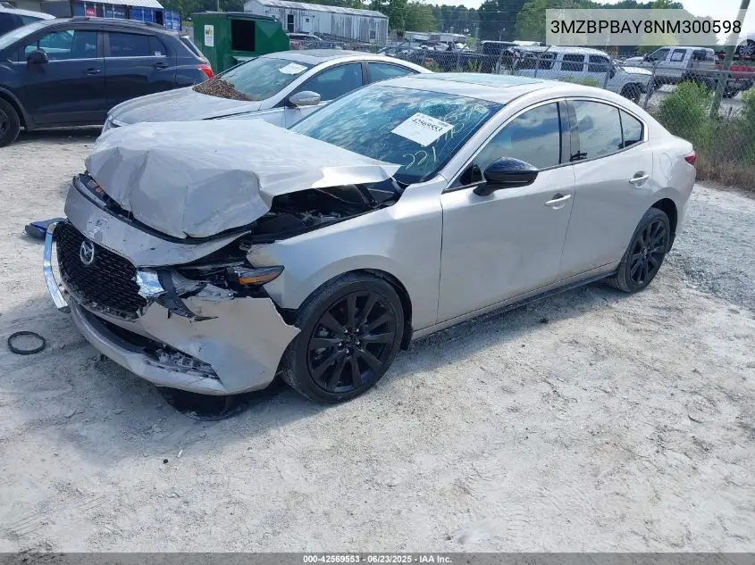 2022 Mazda Mazda3 2.5 Turbo VIN: 3MZBPBAY8NM300598 Lot: 42569553