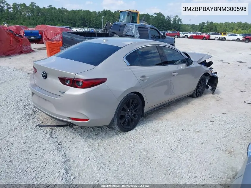 2022 Mazda Mazda3 2.5 Turbo VIN: 3MZBPBAY8NM300598 Lot: 42569553