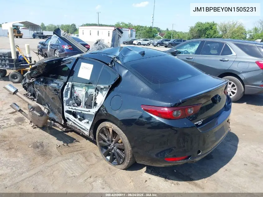 2022 Mazda Mazda3 Premium Plus VIN: JM1BPBEY0N1505231 Lot: 42590011