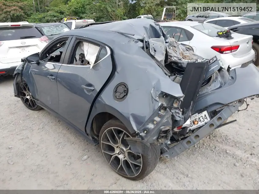 2022 Mazda Mazda3 Carbon Edition VIN: JM1BPALL7N1519452 Lot: 42600391