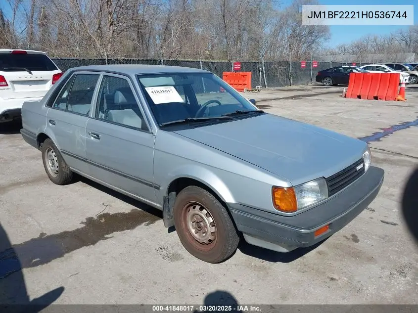 1987 Mazda 323 VIN: JM1BF2221H0536744 Lot: 41848017