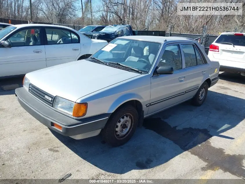 1987 Mazda 323 VIN: JM1BF2221H0536744 Lot: 41848017