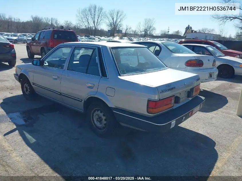 1987 Mazda 323 VIN: JM1BF2221H0536744 Lot: 41848017
