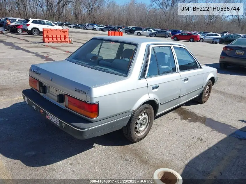 1987 Mazda 323 VIN: JM1BF2221H0536744 Lot: 41848017