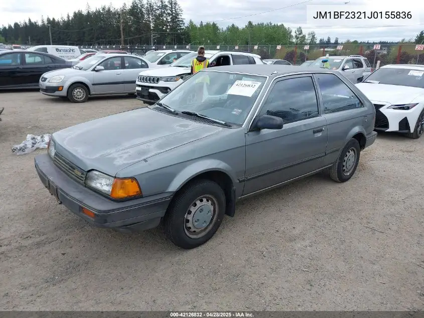 1988 Mazda 323 VIN: JM1BF2321J0155836 Lot: 42126832