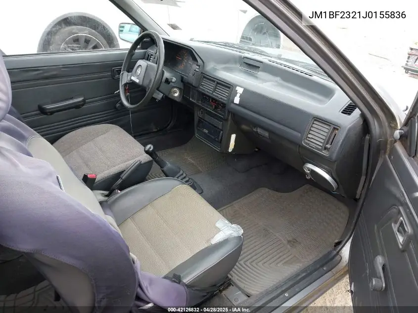 1988 Mazda 323 VIN: JM1BF2321J0155836 Lot: 42126832