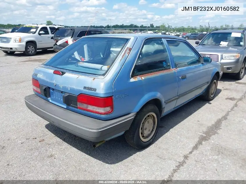 1988 Mazda 323 VIN: JM1BF232XJ0160582 Lot: 42200238