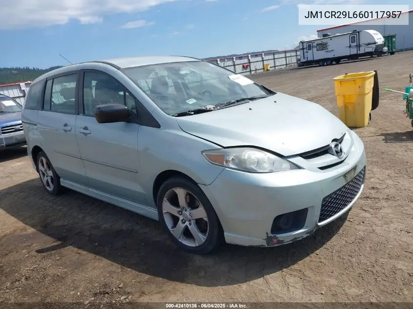 2006 Mazda Mazda5 Sport VIN: JM1CR29L660117957 Lot: 42410136