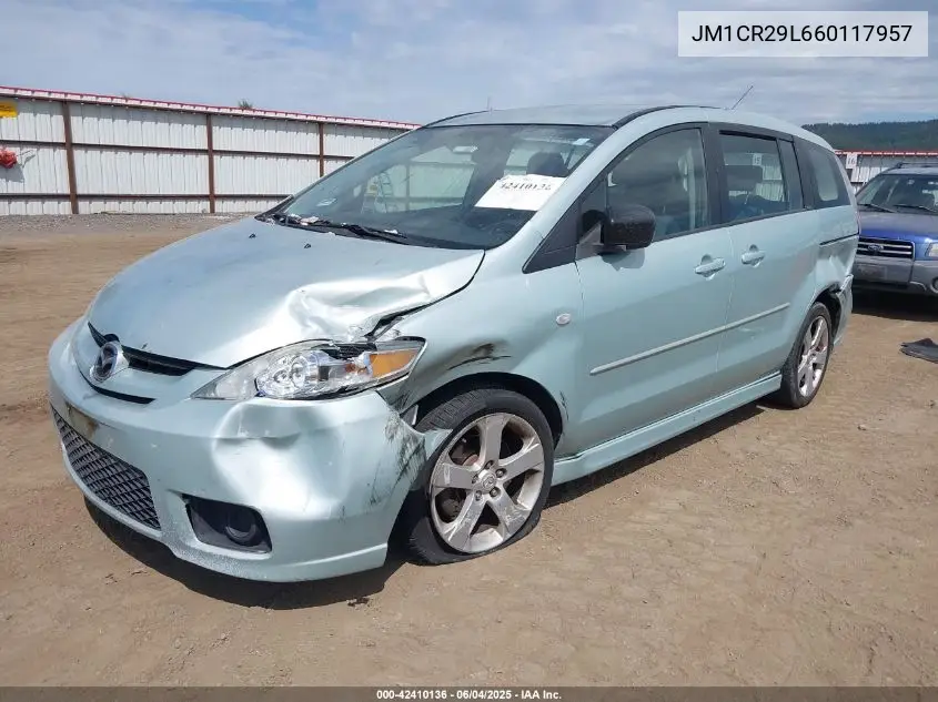 2006 Mazda Mazda5 Sport VIN: JM1CR29L660117957 Lot: 42410136