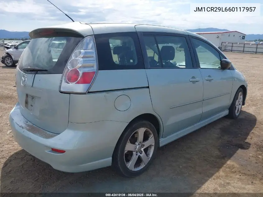 2006 Mazda Mazda5 Sport VIN: JM1CR29L660117957 Lot: 42410136