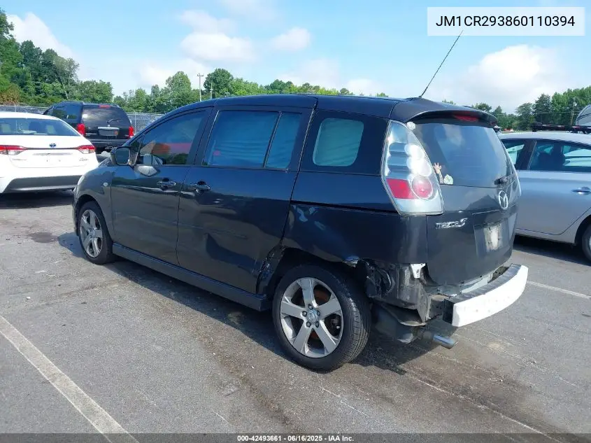 2006 Mazda 5 Touring VIN: JM1CR293860110394 Lot: 42493661