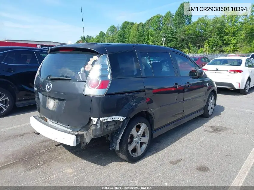 2006 Mazda 5 Touring VIN: JM1CR293860110394 Lot: 42493661