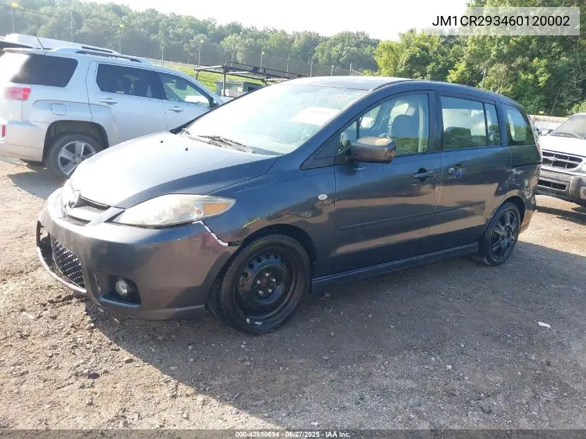 2006 Mazda Mazda5 Touring VIN: JM1CR293460120002 Lot: 42590694