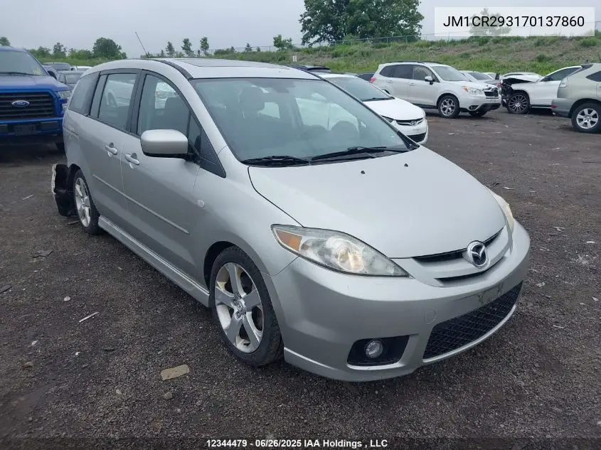 2007 Mazda 5 VIN: JM1CR293170137860 Lot: 12344479