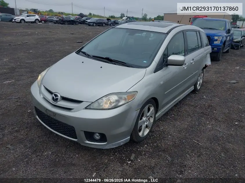 2007 Mazda 5 VIN: JM1CR293170137860 Lot: 12344479
