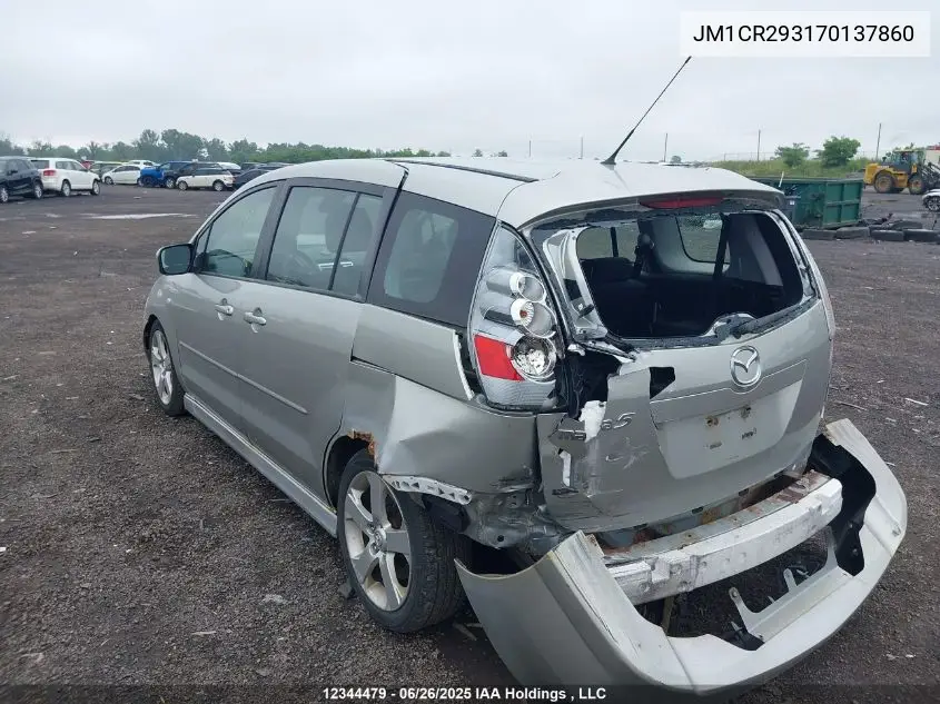 2007 Mazda 5 VIN: JM1CR293170137860 Lot: 12344479