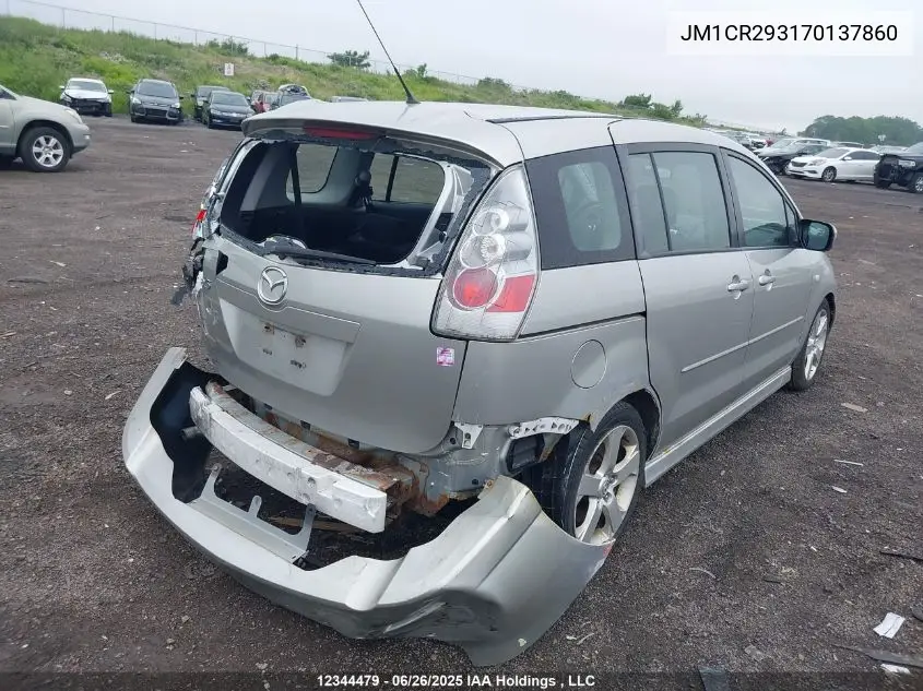 2007 Mazda 5 VIN: JM1CR293170137860 Lot: 12344479